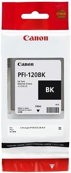 Canon PFI-120BK - Cartucho de tinta de rendimiento estándar Negro (Canon imagePROGRAF TM-300)